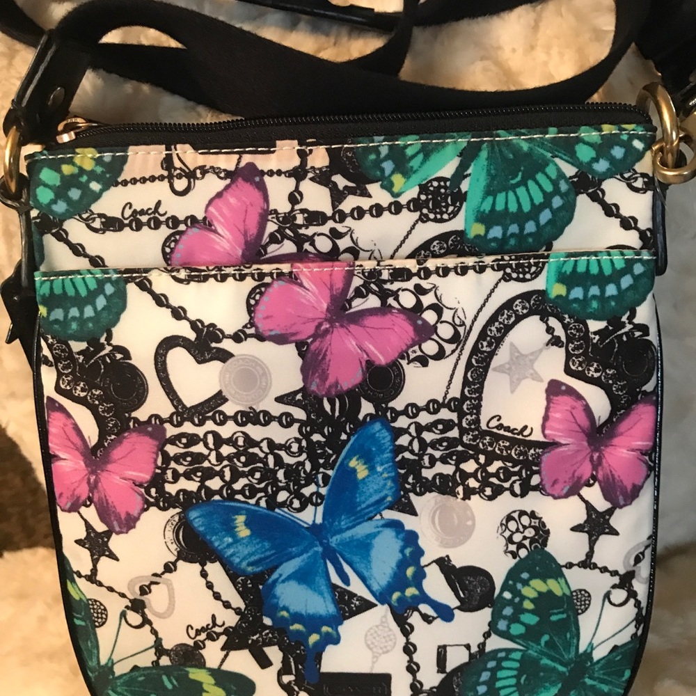 💙💕💜SOLD!!💜💕💚COACH PARKER BUTTERFLY CROSSBODY - Picture 3 of 8